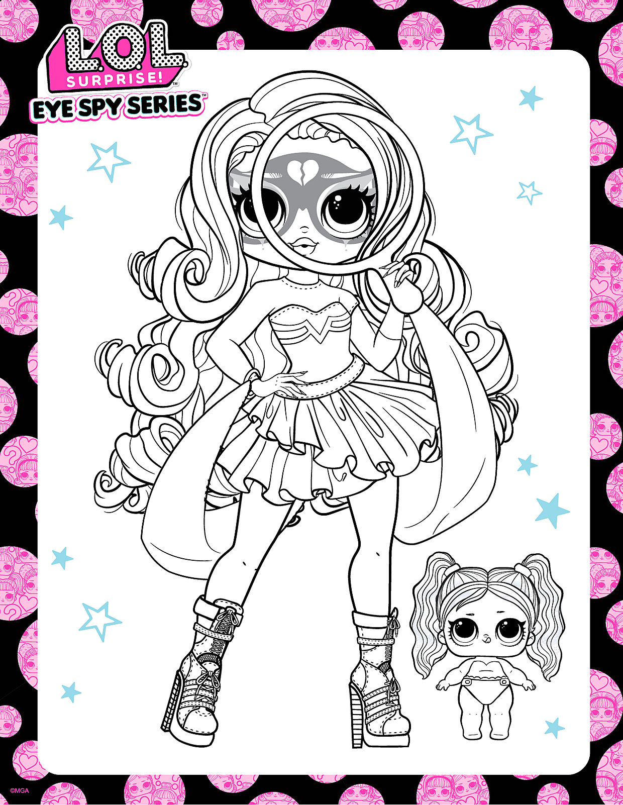 L.O.L. Surprise! Eye Spy kleurplaat 
