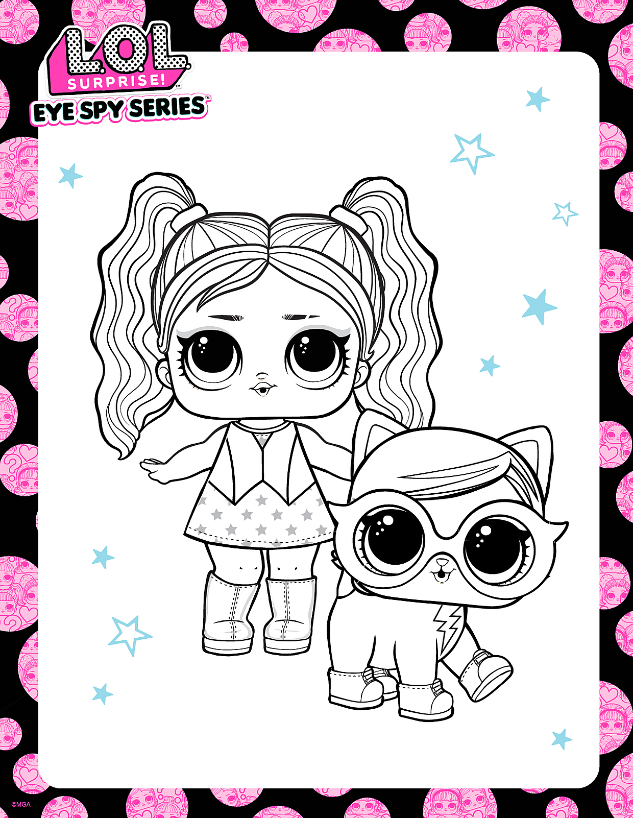 L.O.L Surprise! Eye Spy Tots en Pets kleurplaat